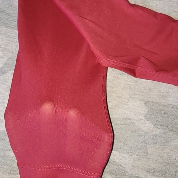 Nike Pro Dri Fit leggings , Size M, Color Burgundy. - Picture 2 of 4